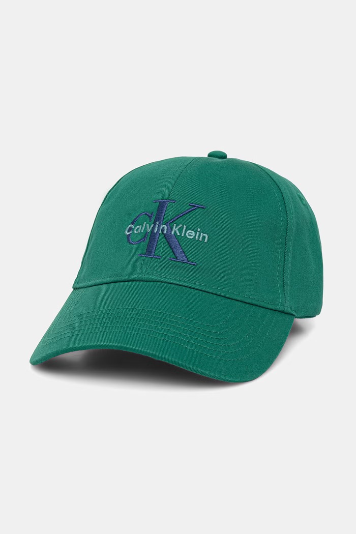 Calvin Klein καπέλο με γείσο ανδρικό βαμβακερό πράσινο LV04G5004G