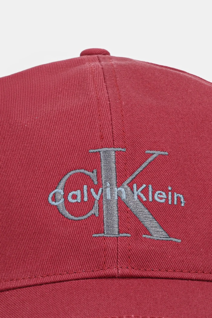 Calvin Klein καπέλο με γείσο ανδρικό βαμβακερό LV04G5004G μπορντό SS26