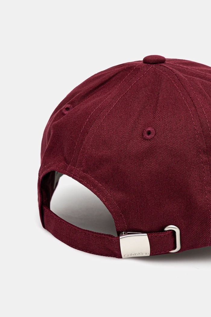 Doplňky Calvin Klein kšiltovka pánská bavlněná LV04G5004G burgundské