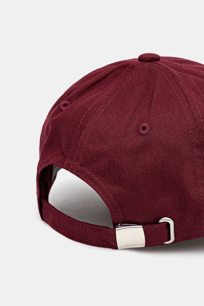 Doplňky Calvin Klein kšiltovka pánská bavlněná LV04G5004G burgundské
