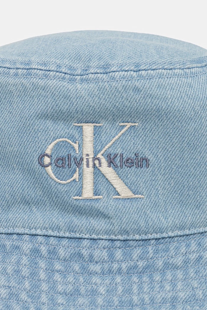 Calvin Klein Jeans klobúk bucket pánsky rifľový modrá LV04G5021G