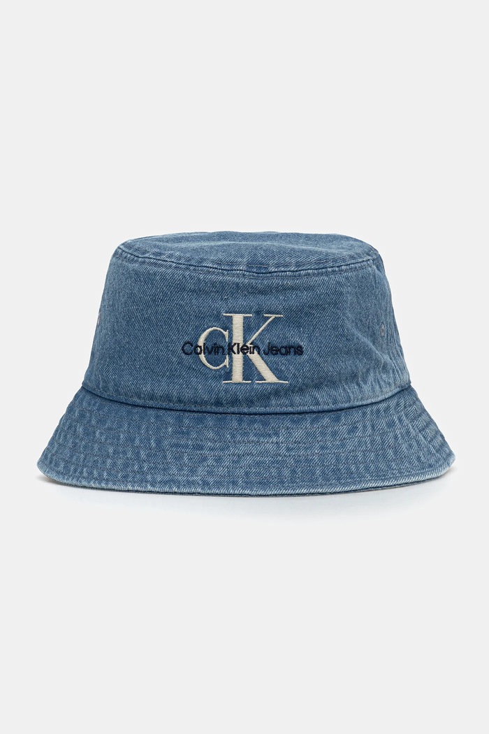 Calvin Klein Jeans bucket hat pentru bărbați din denim albastru LV04G5021G
