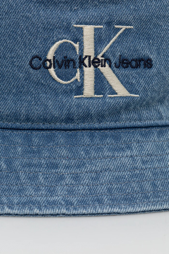 Accesorii Calvin Klein Jeans bucket hat pentru bărbați din denim LV04G5021G albastru