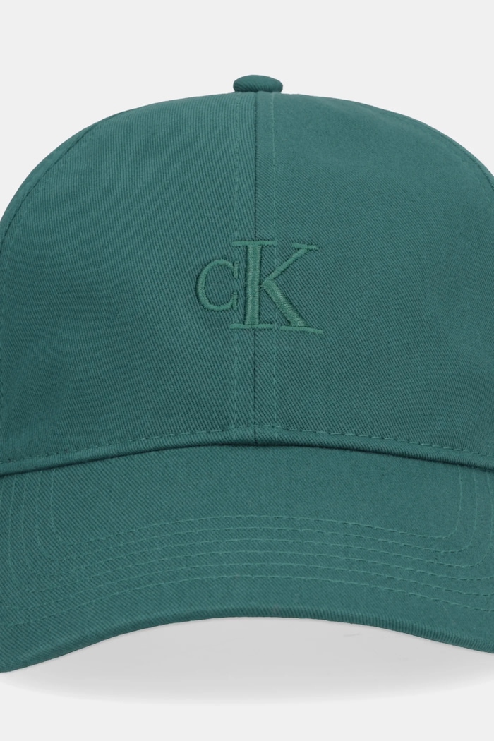 Calvin Klein kapa s šiltom moška bombažna LV04G5002G turkizna SS26