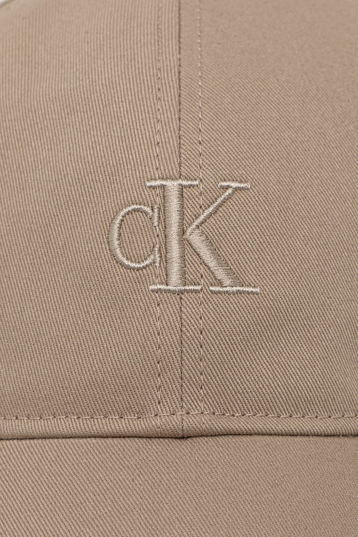 Calvin Klein καπέλο με γείσο ανδρικό βαμβακερό LV04G5002G μπεζ SS26
