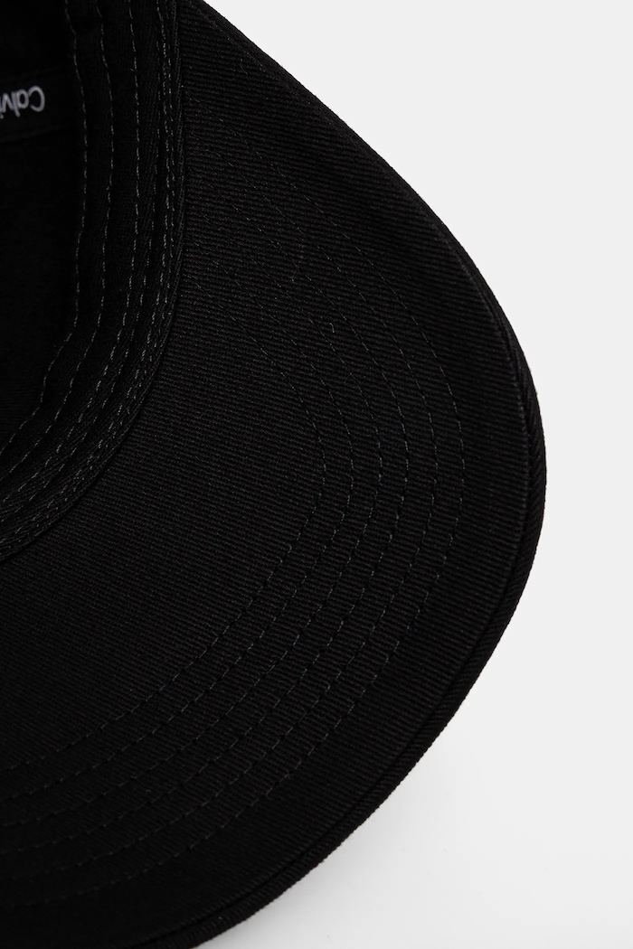 Calvin Klein czapka z daszkiem męska bawełniana czarny LV04G5002G