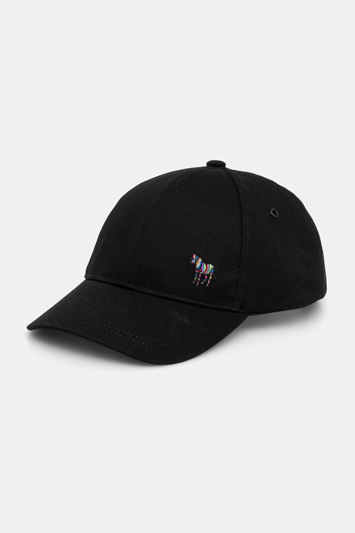 Paul Smith czapka z daszkiem bawełniana aplikacja czarny M1A.987DT.POZEB