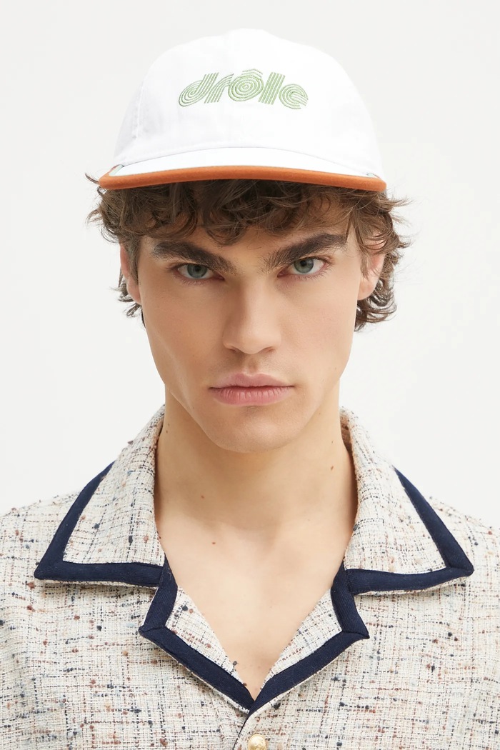 Kapa sa šiltom Drôle de Monsieur La Casquette Drule Tennis G.CP173.CO138.WT bijela