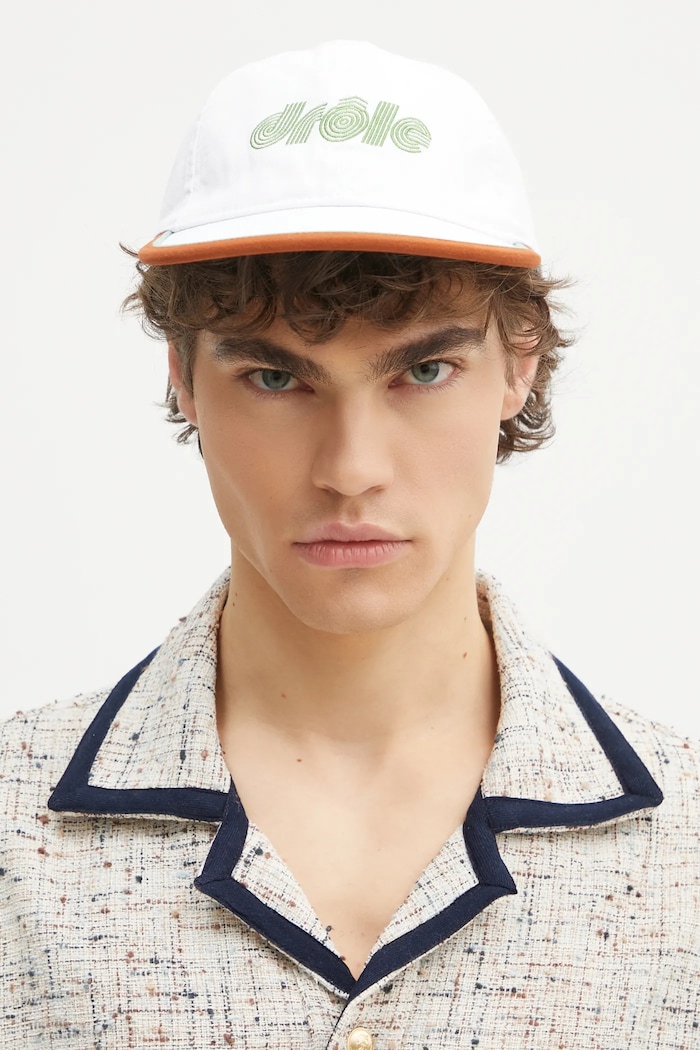 Kapa sa šiltom Drôle de Monsieur La Casquette Drule Tennis G.CP173.CO138.WT bijela