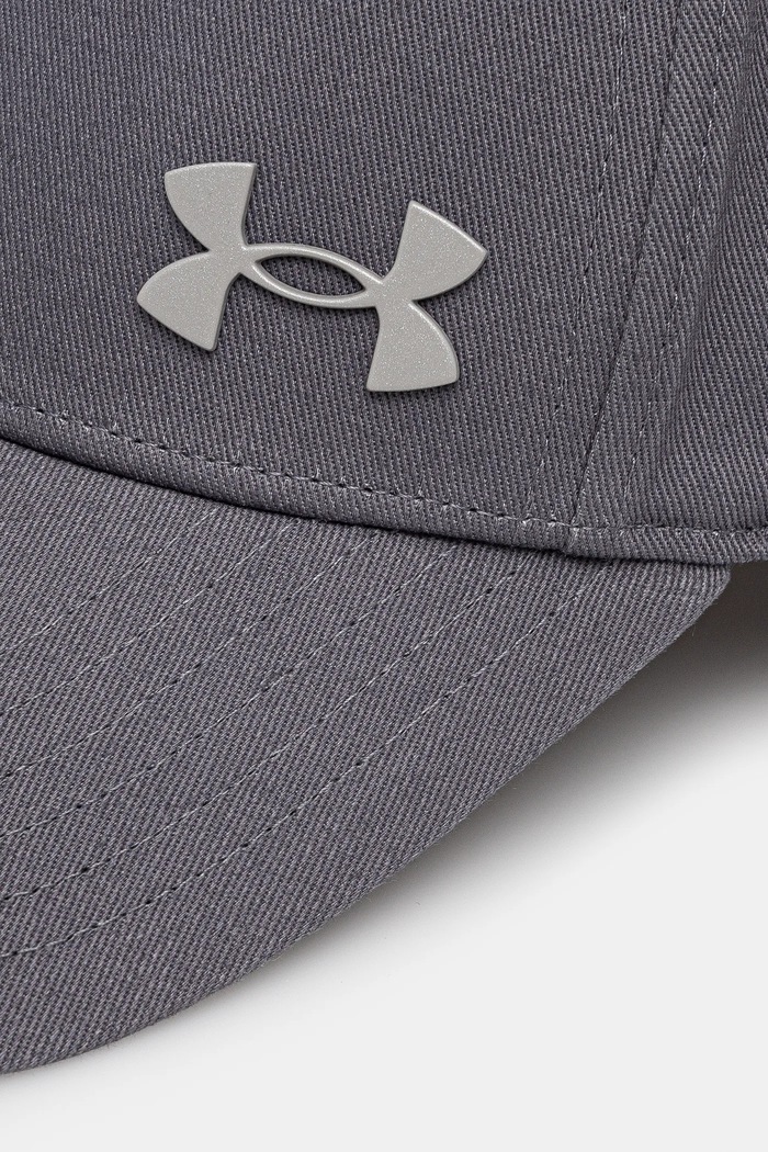 Under Armour шапка с козирка мъжка от памук 1389695 сив SS26
