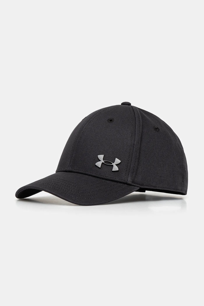 Under Armour шапка с козирка мъжка от памук памук черен 1389695