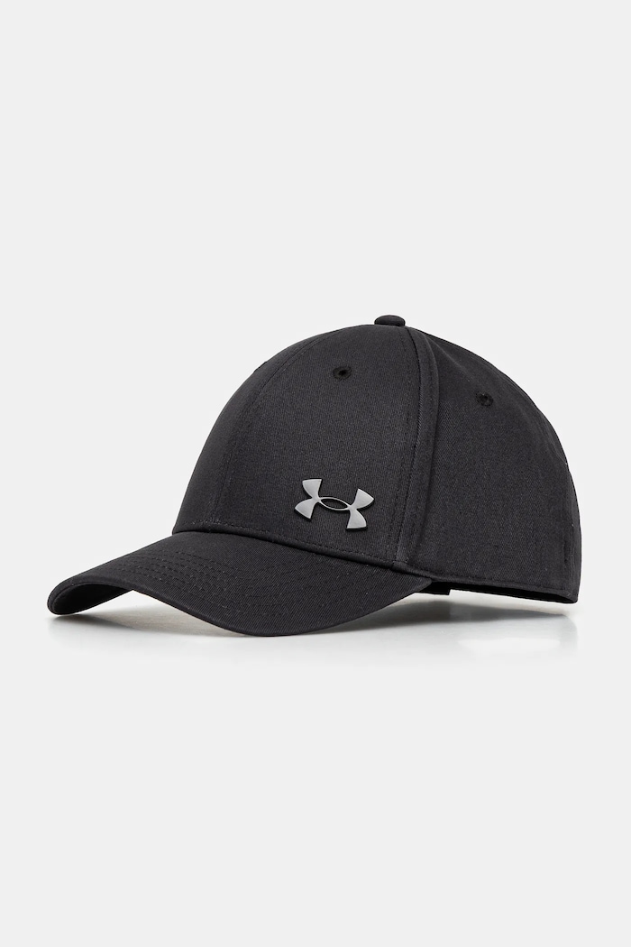 Under Armour шапка с козирка мъжка от памук памук черен 1389695