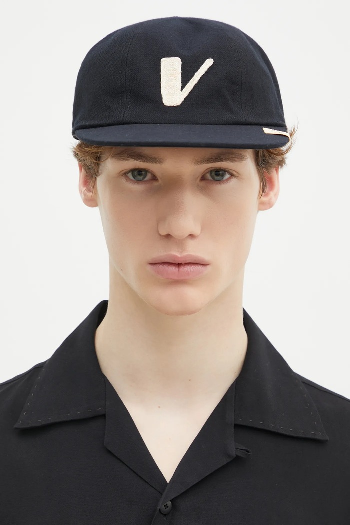 Μάλλινο γείσο Visvim Honus Cap 125103003011 σκούρο μπλε SS25