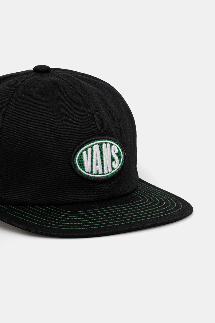 Vans czapka z daszkiem bawełniana VN000MPHBLK1 czarny SS25