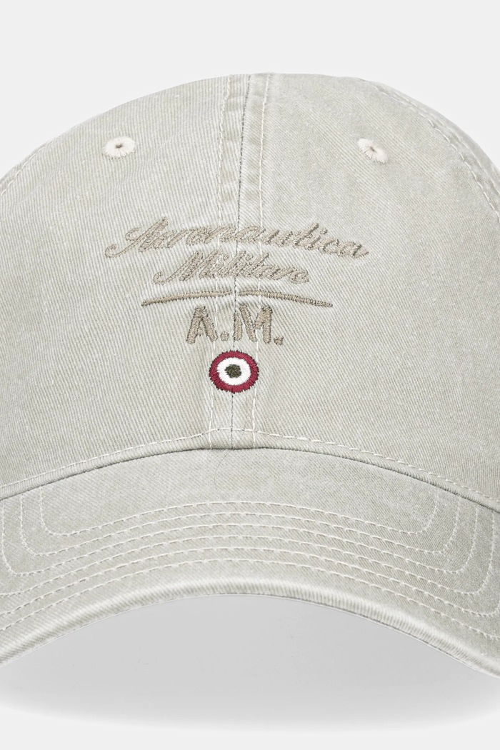 Βαμβακερό καπέλο του μπέιζμπολ Aeronautica Militare HA1204CT2476 πράσινο SS25