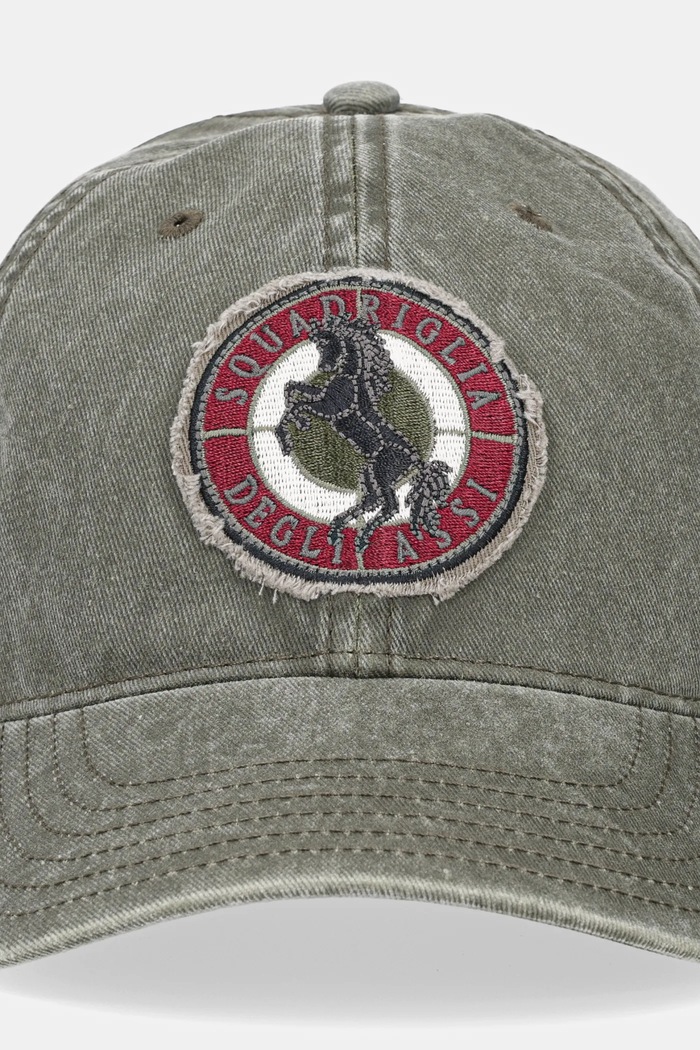 Aeronautica Militare pamut baseball sapka HA1211CT2476 zöld SS25