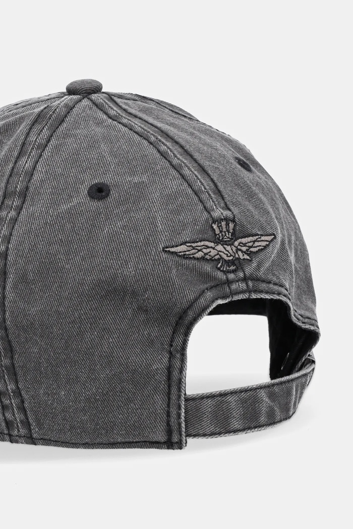 Akcesoria Aeronautica Militare czapka z daszkiem bawełniana HA1211CT2476 czarny
