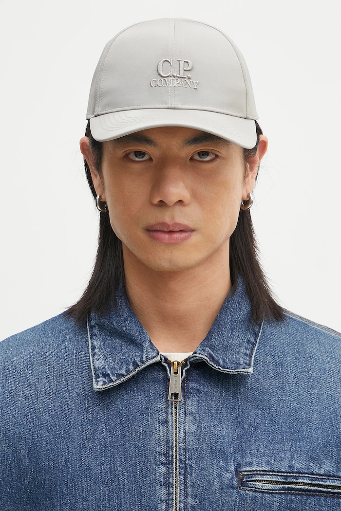 C.P. Company baseball cap applique green 18CMAC147A005904A