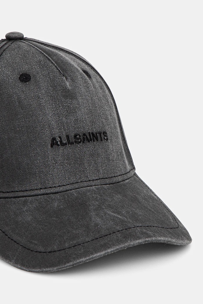 Памучна шапка с козирка AllSaints 29AS200855 сив SS25