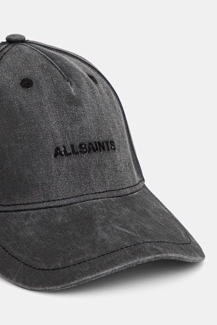 Памучна шапка с козирка AllSaints 29AS200855 сив SS25
