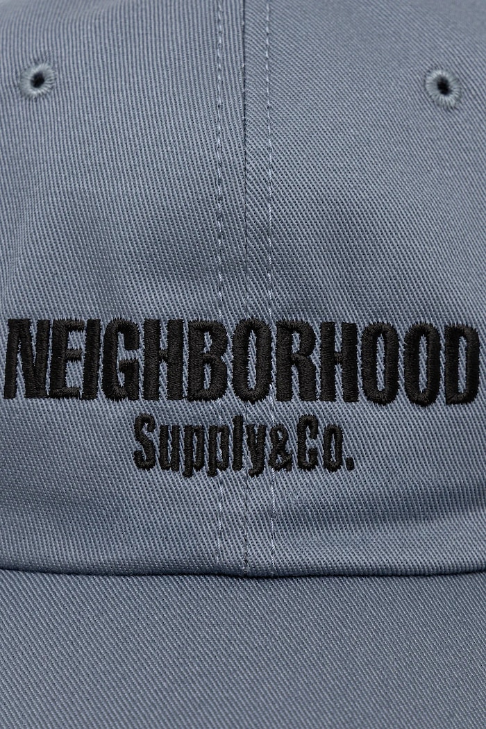 Bavlněná baseballová čepice NEIGHBORHOOD Dad Cap-1 251YGNH.HT03 modrá SS25