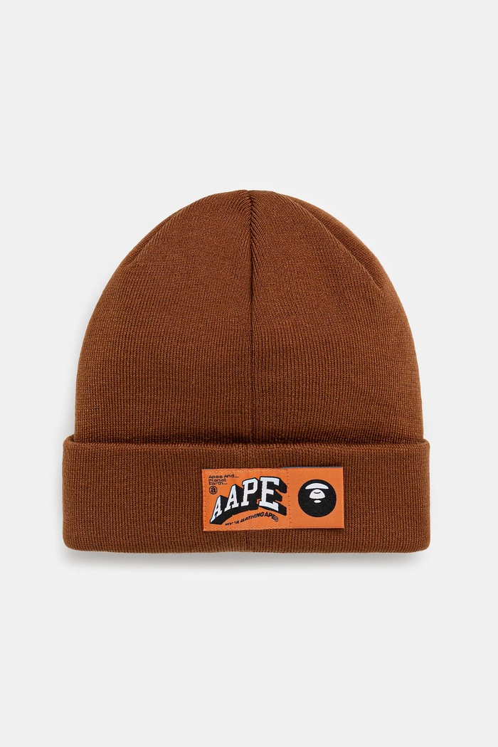 Σκούφος AAPE Main AAPHTM5292XXN καφέ SS25