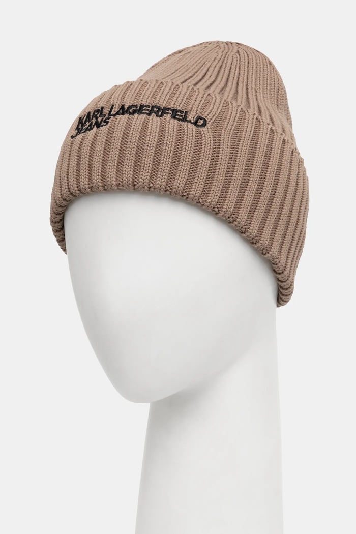 Akcesoria Karl Lagerfeld Jeans czapka A1W33004 beżowy