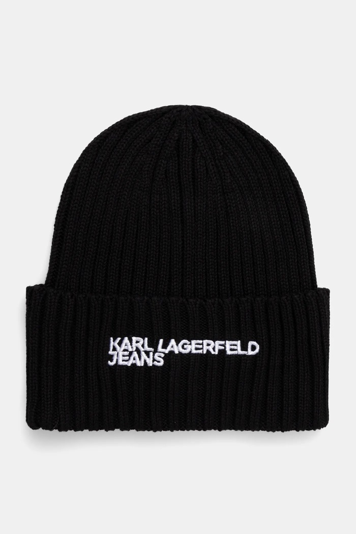 Čepice Karl Lagerfeld Jeans středně silná černá A1W33004