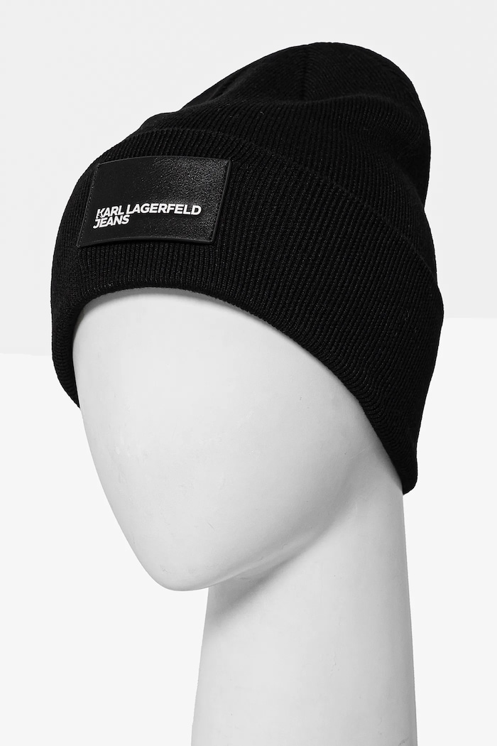 Karl Lagerfeld Jeans cappello e sciarpa con aggiunta di lana A1W33191 nero SS25