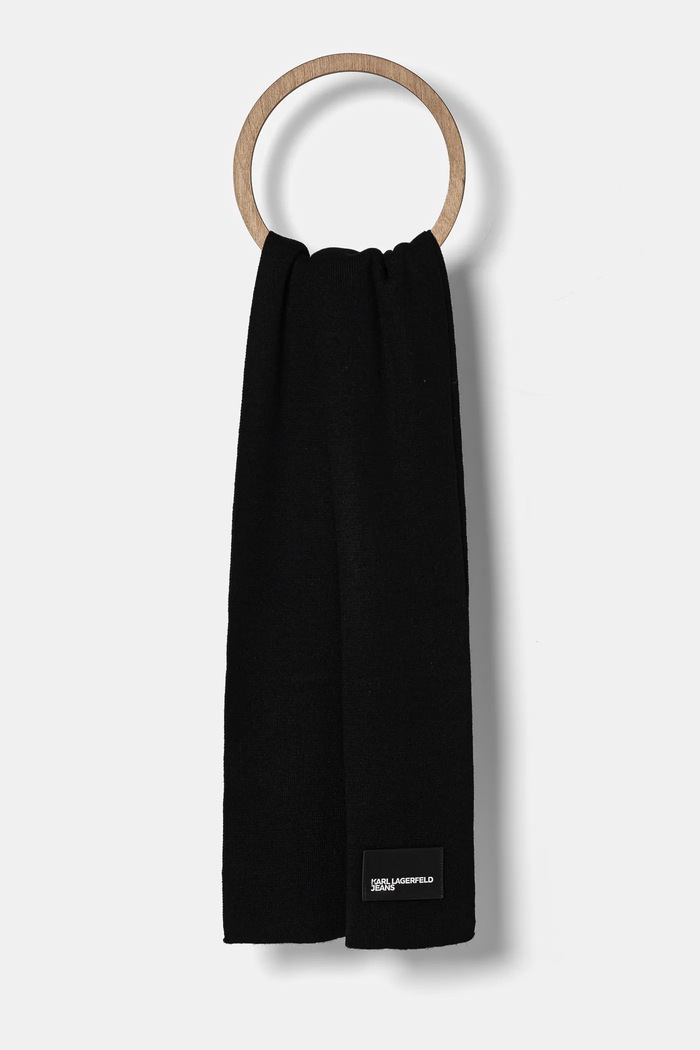 Accessori Karl Lagerfeld Jeans cappello e sciarpa con aggiunta di lana A1W33191 nero
