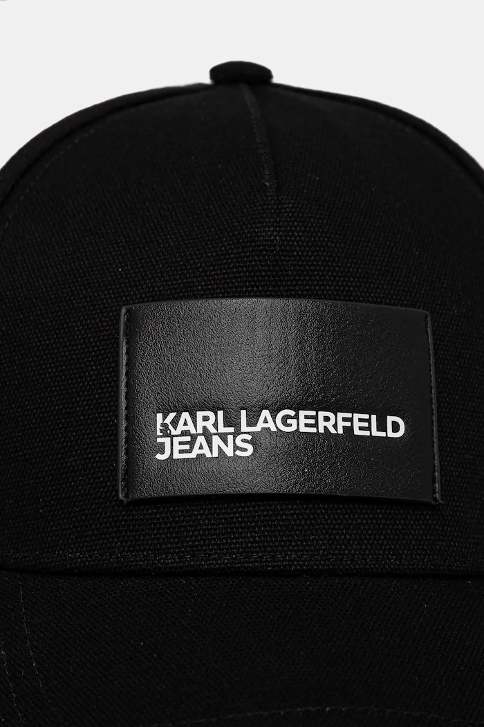 Karl Lagerfeld Jeans șapcă de baseball din bumbac A1W33002 negru SS26