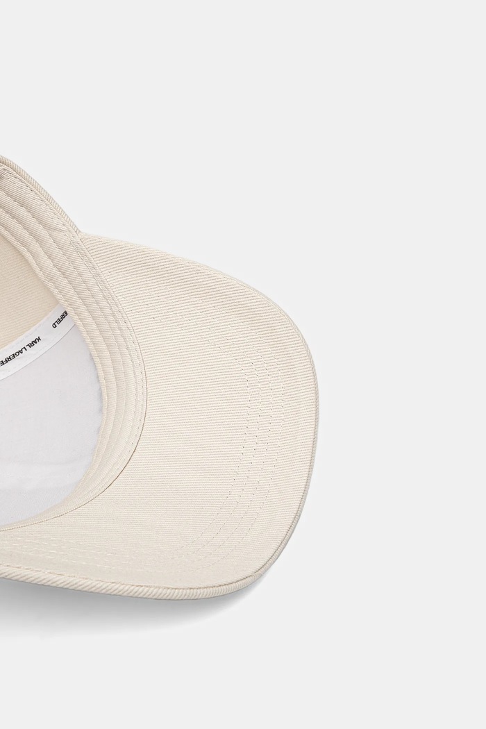 Bavlnená šiltovka Karl Lagerfeld K/ESSENTIAL béžová A1W33071