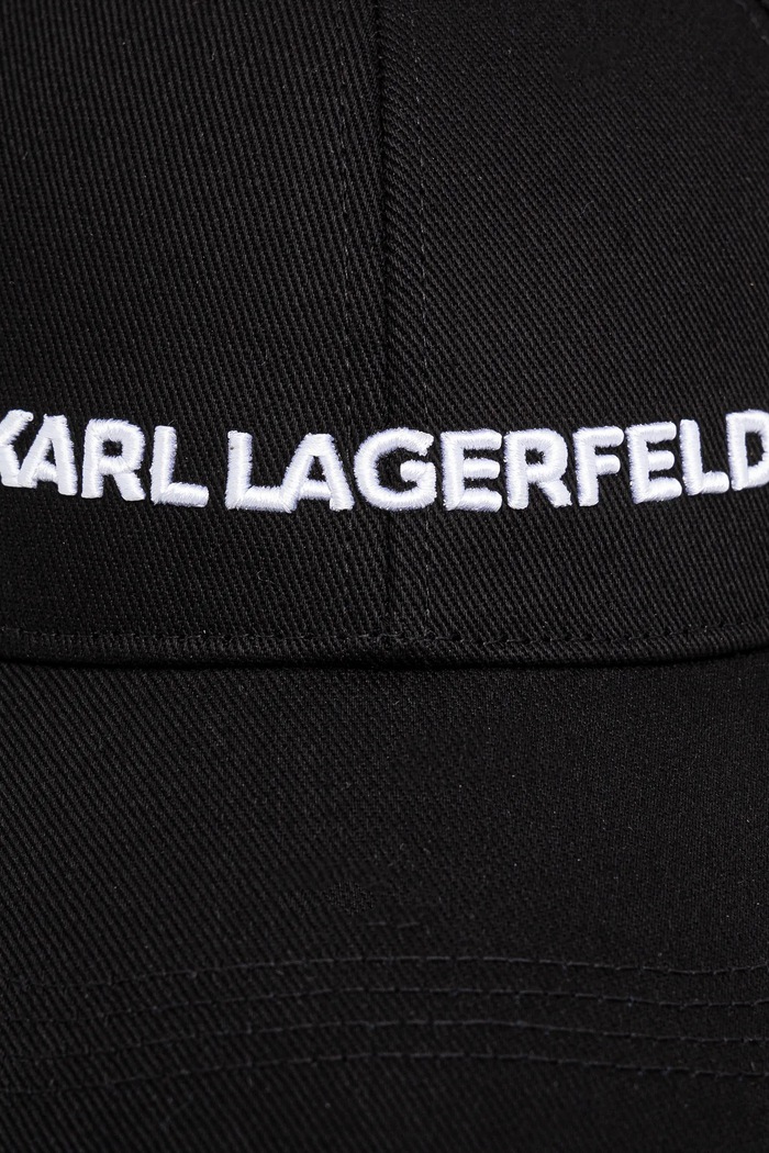 Bavlnená šiltovka Karl Lagerfeld K/ESSENTIAL A1W33071 čierna AA00