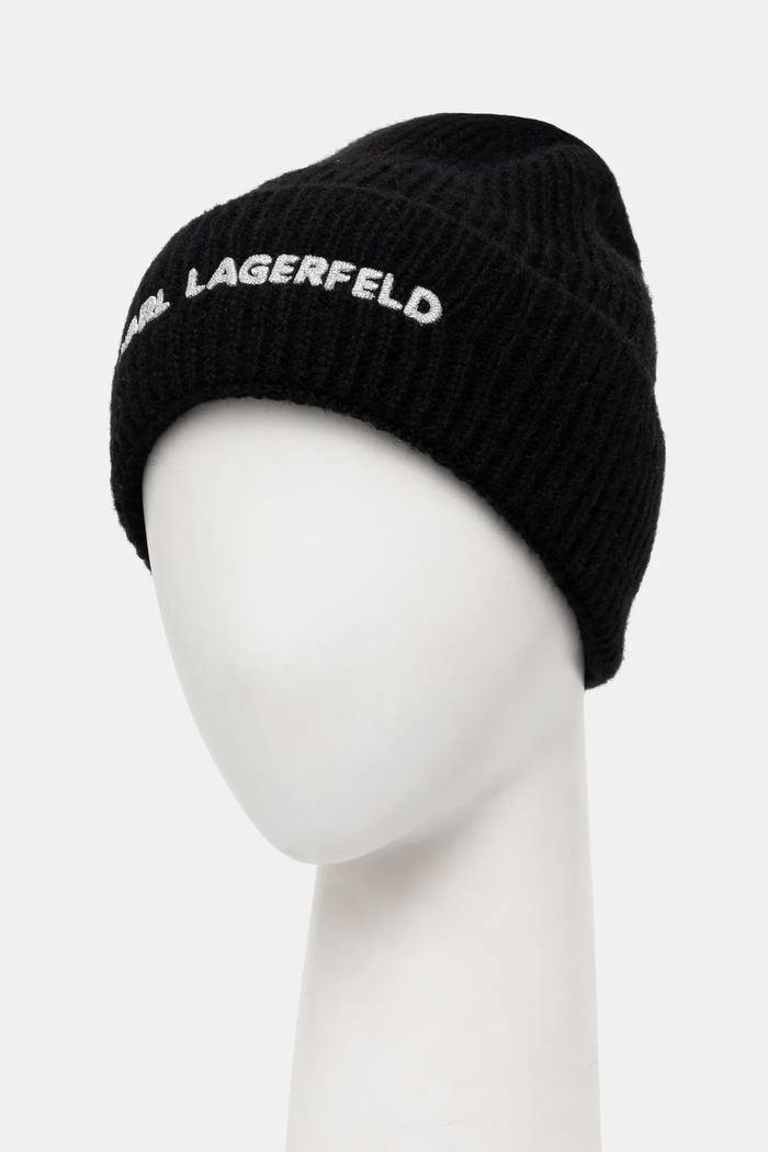 Kiegészítők Karl Lagerfeld sapka gyapjú keverékből A1W33156 fekete