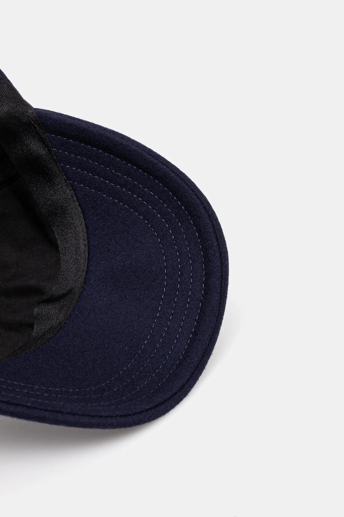 Μάλλινο γείσο A.P.C. casquette charlie σκούρο μπλε WOARV.M24069