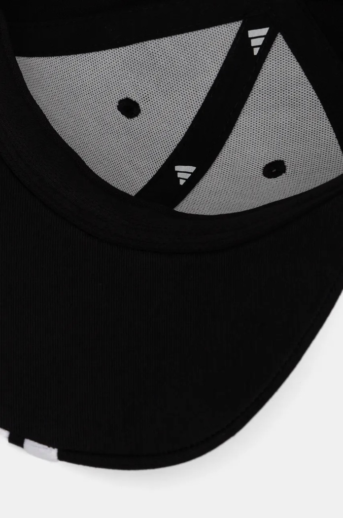 adidas czapka z daszkiem bawełniana BBALL 3S CAP NL czarny JG1072