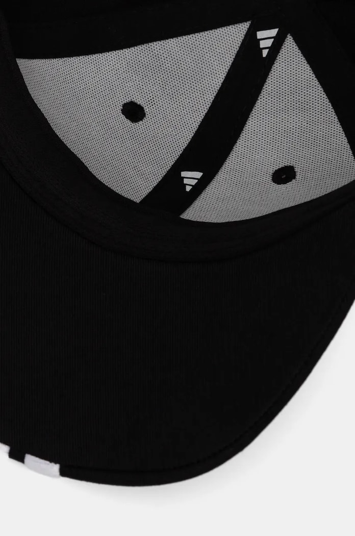 adidas czapka z daszkiem bawełniana BBALL 3S CAP NL czarny JG1072
