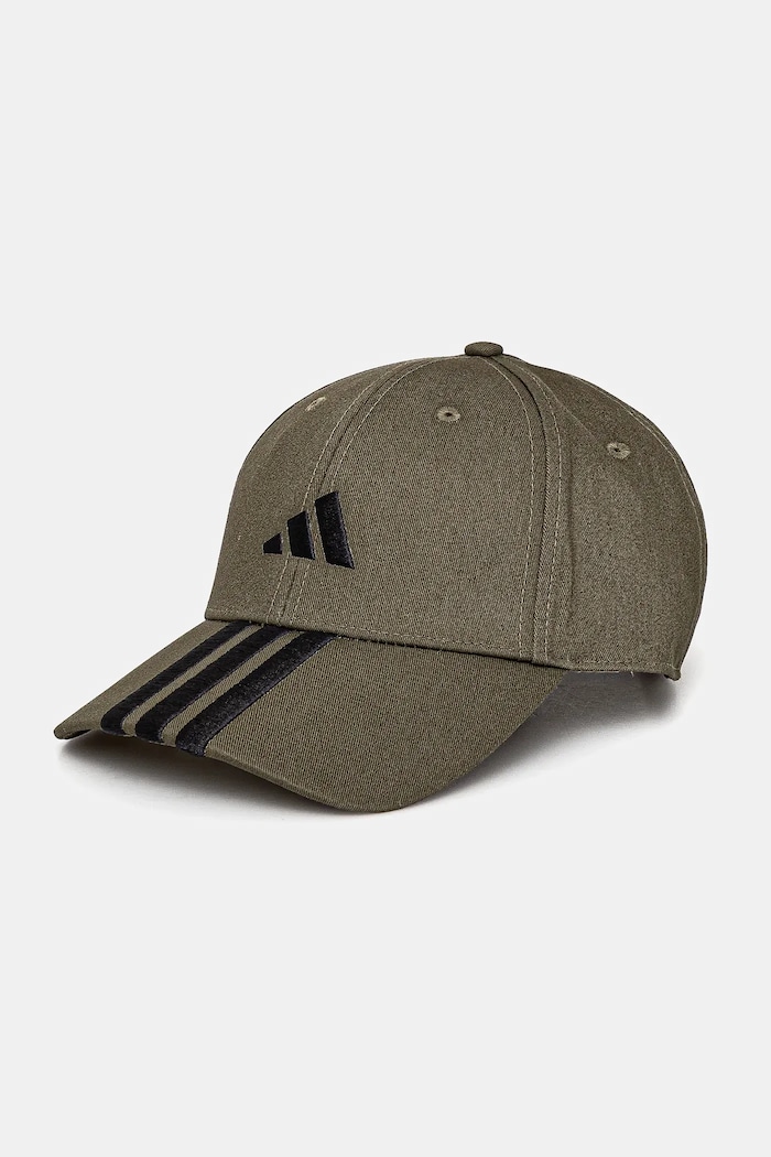 adidas czapka z daszkiem BBALL 3S CAP NL aplikacja zielony JP0386