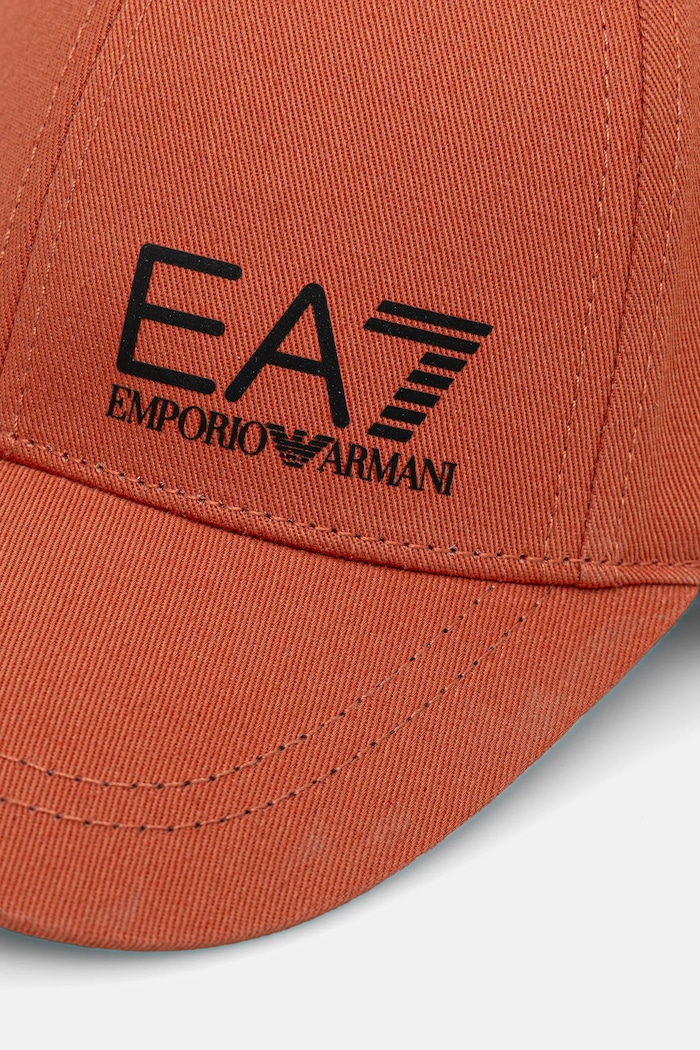 EA7 Emporio Armani siltes sapka pamut AF11989.7X000005 narancssárga SS26