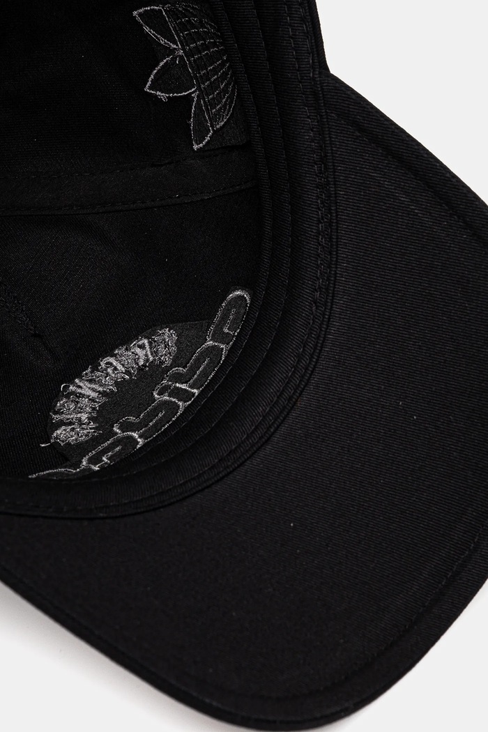 Pamučna kapa sa šiltom adidas Originals SPONSORS crna JD1002