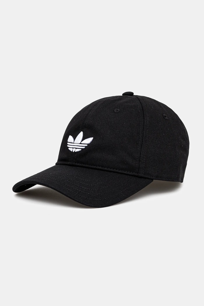 adidas Originals czapka z daszkiem bawełniana BASEBALL AC aplikacja czarny JC6023