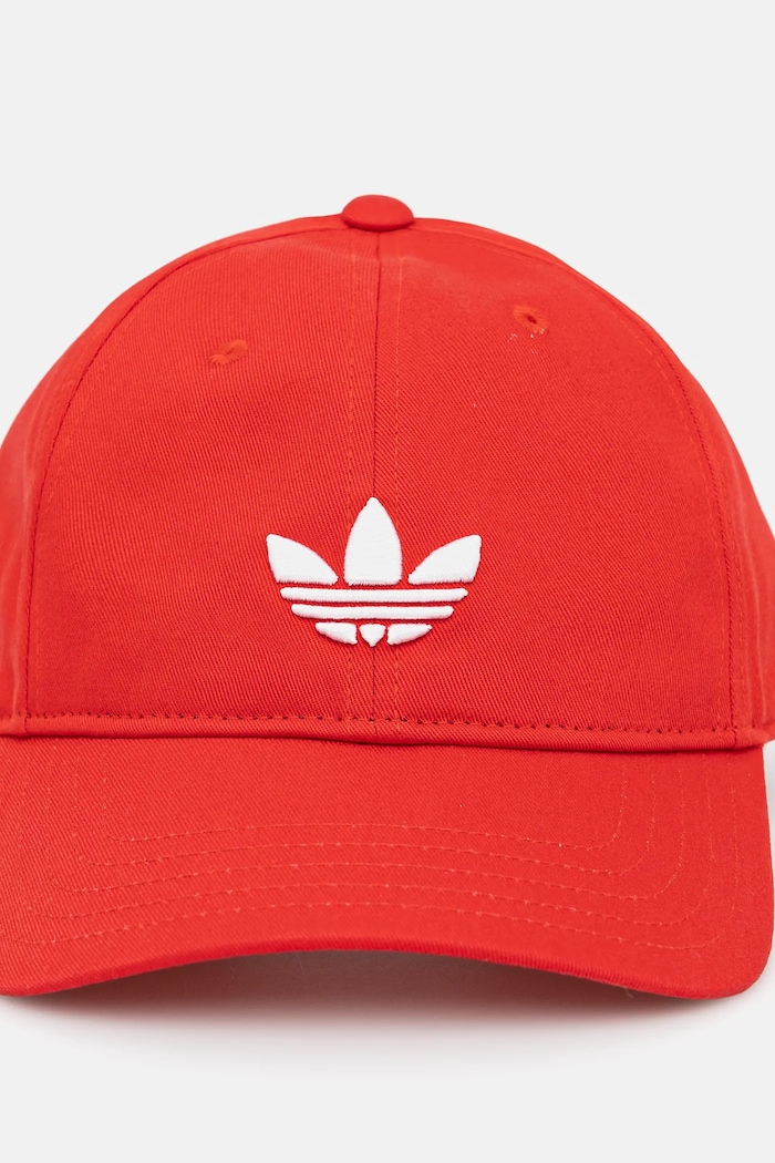 Bavlněná baseballová čepice adidas Originals BASEBALL AC JC6026 červená SS25