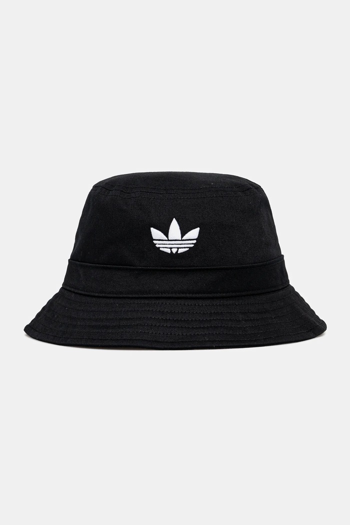 adidas Originals kapelusz bawełniany Adicolor aplikacja czarny JC6041
