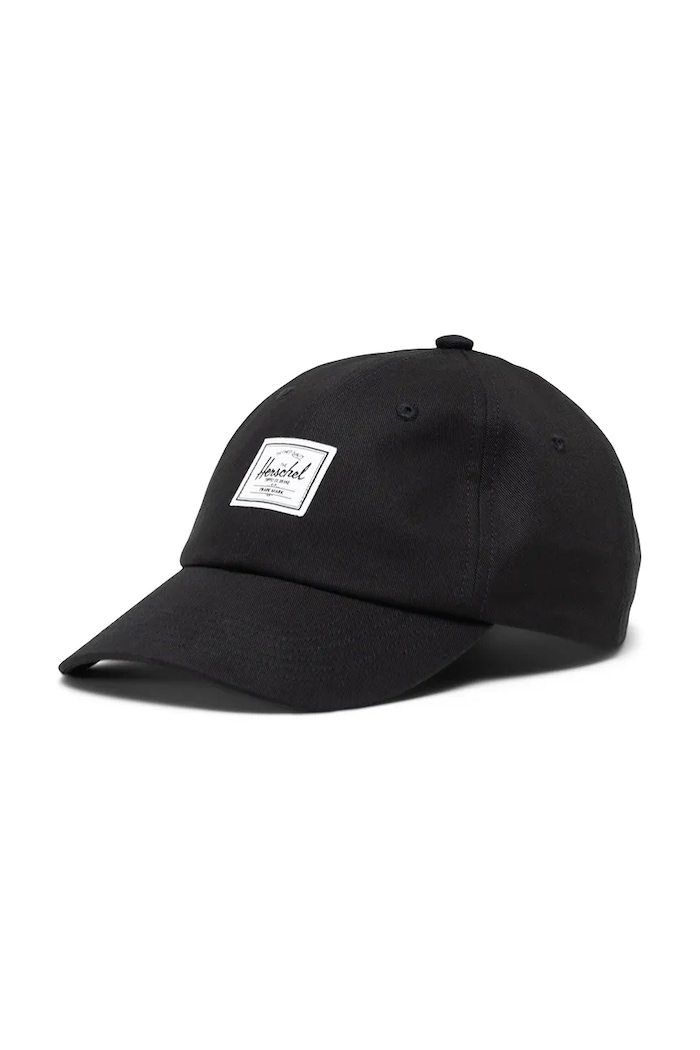 Herschel Șapcă de baseball din bumbac negru 50554.00001.OS