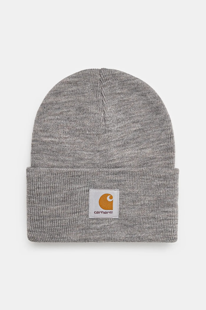 Kapa Carhartt WIP Acrylic Watch Hat bez uzorka siva I020175.V6XX