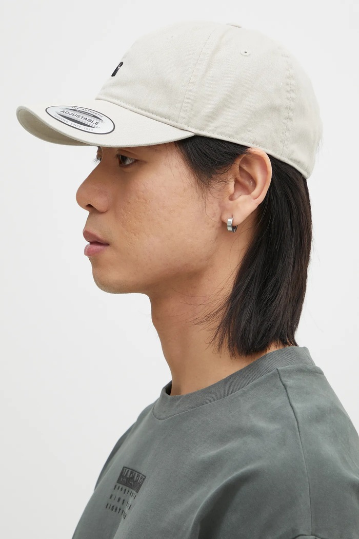 Carhartt WIP Czapka z daszkiem bawełniana Madison Logo Cap I023750.2NQXX beżowy SS25