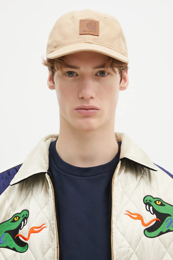 Кепка Carhartt WIP Canvas Cap гладкий бежевий I034347.0IDXX