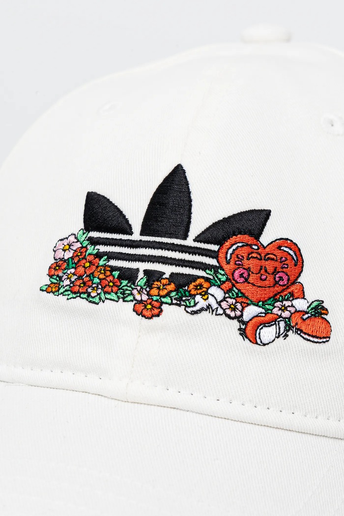 Akcesoria adidas Originals czapka z daszkiem bawełniana Nelson JD0991 biały