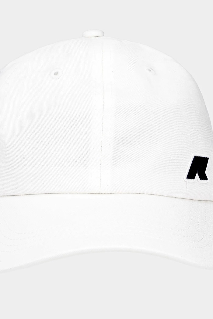 K-Way șapcă de baseball din bumbac K81433W alb SS25