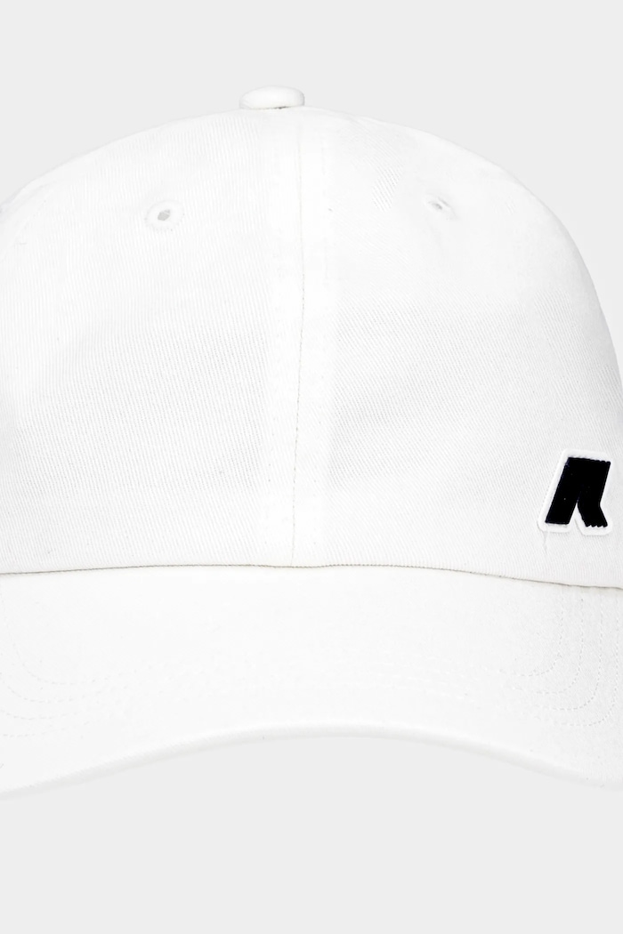 K-Way șapcă de baseball din bumbac K81433W alb SS25